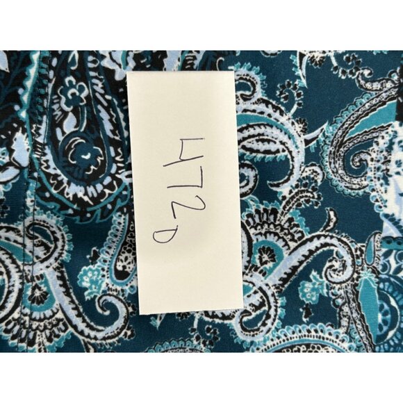 Faded Glory Sleeveless Patchwork Print Blouse Sz L - Picture 7 of 8